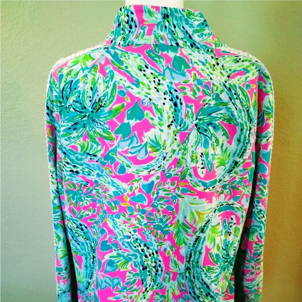 Lilly Pulitzer Popover Multi Snap Back XL - Picture 3 of 4